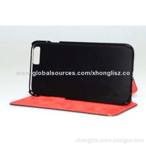 Simple Fashionable Design Stand Leather Case for iPhone 6 with Card Holder, OEM Logos WelcomedNew